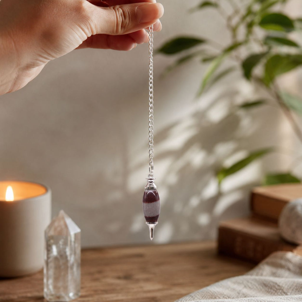 Pendolo in Shiva Lingam con Punta