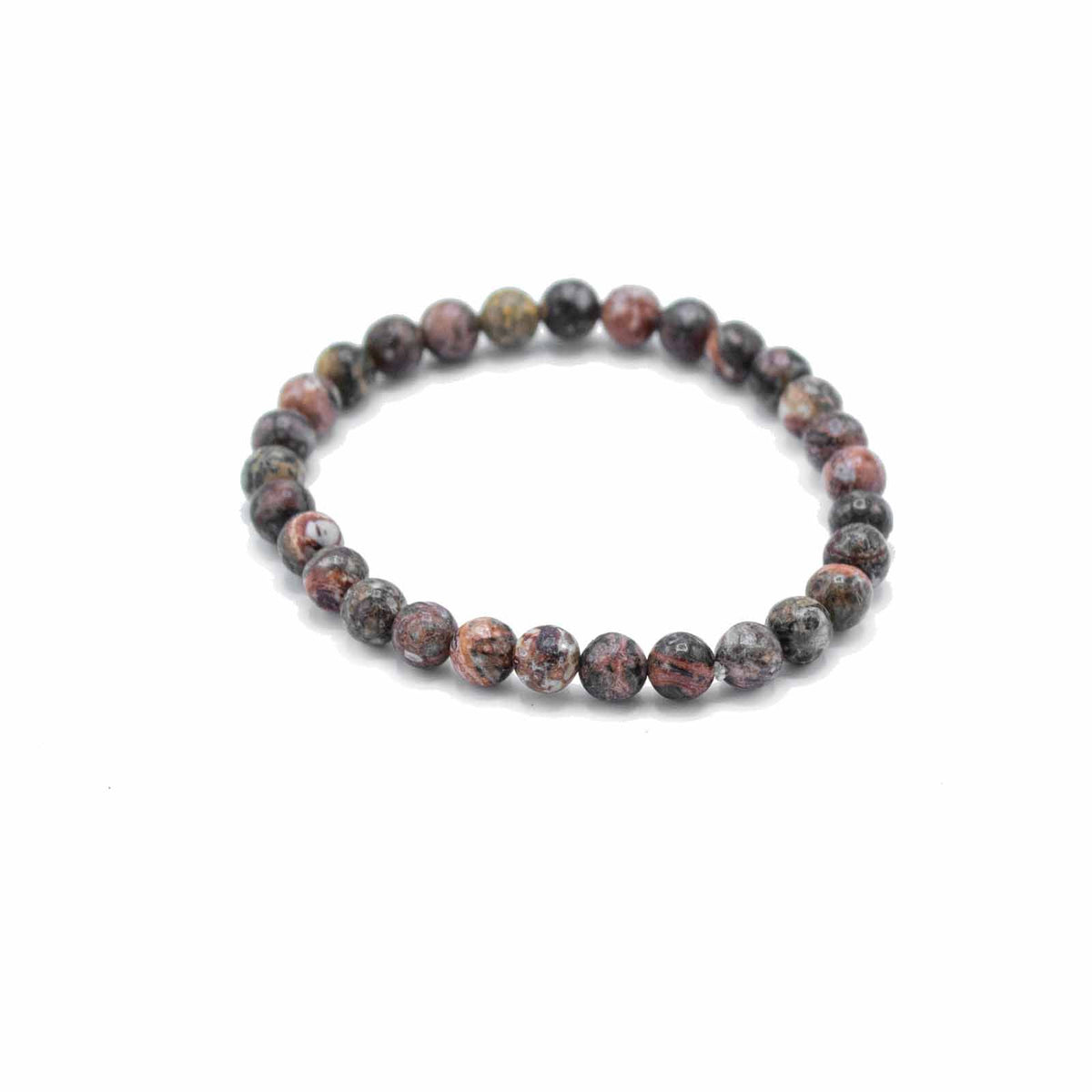 Bracciale di Manifestazione con Gemme - Pelle di Leopardo - Coraggio