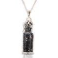 Collana con Bottiglia di Pietre Preziose - Onice Nero