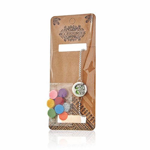Bracciale Diffusore per Aromaterapia con Gatto e Fiori - 20 mm