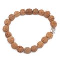Mala Bracciale Buddha Rudraksha - Naturale