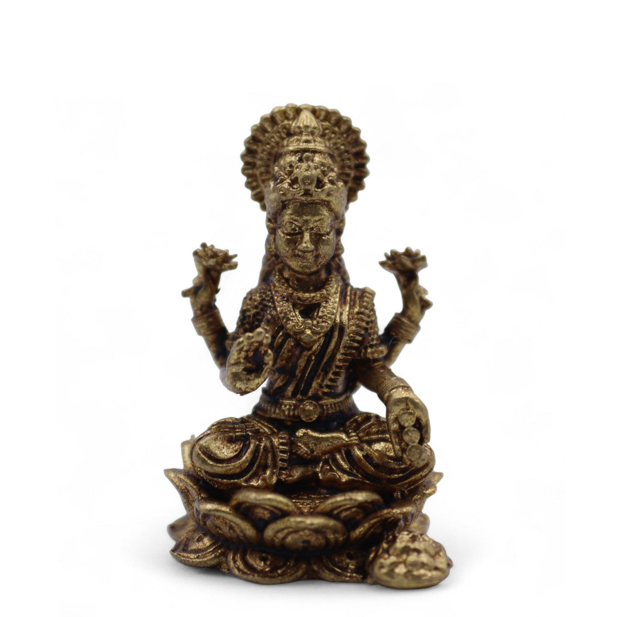 Statuetta in Ottone Divinità Indiane - Laxmi (11g) - 30mm
