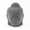 Bruciaessenze in Ceramica a Testa di Buddha - Nero
