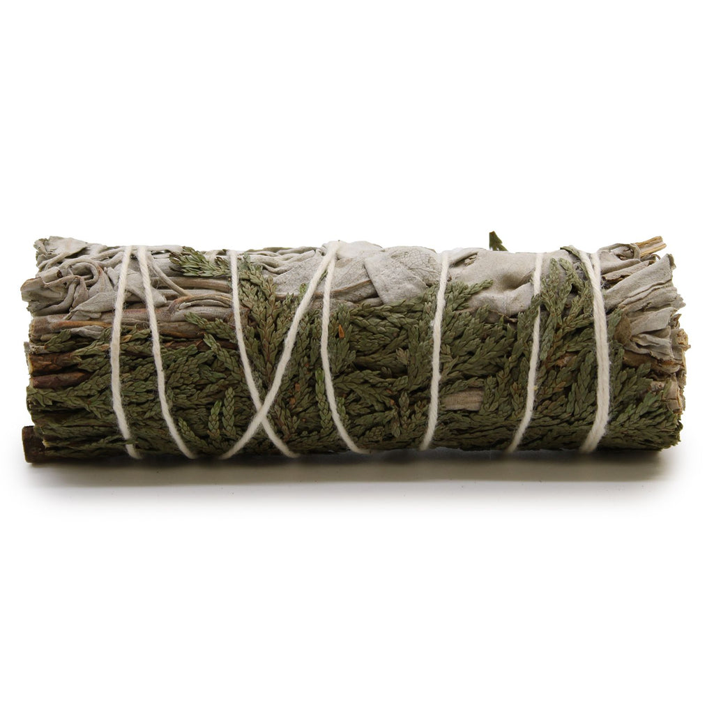 Smudge Salvia Bianca e Cedro – 10 cm