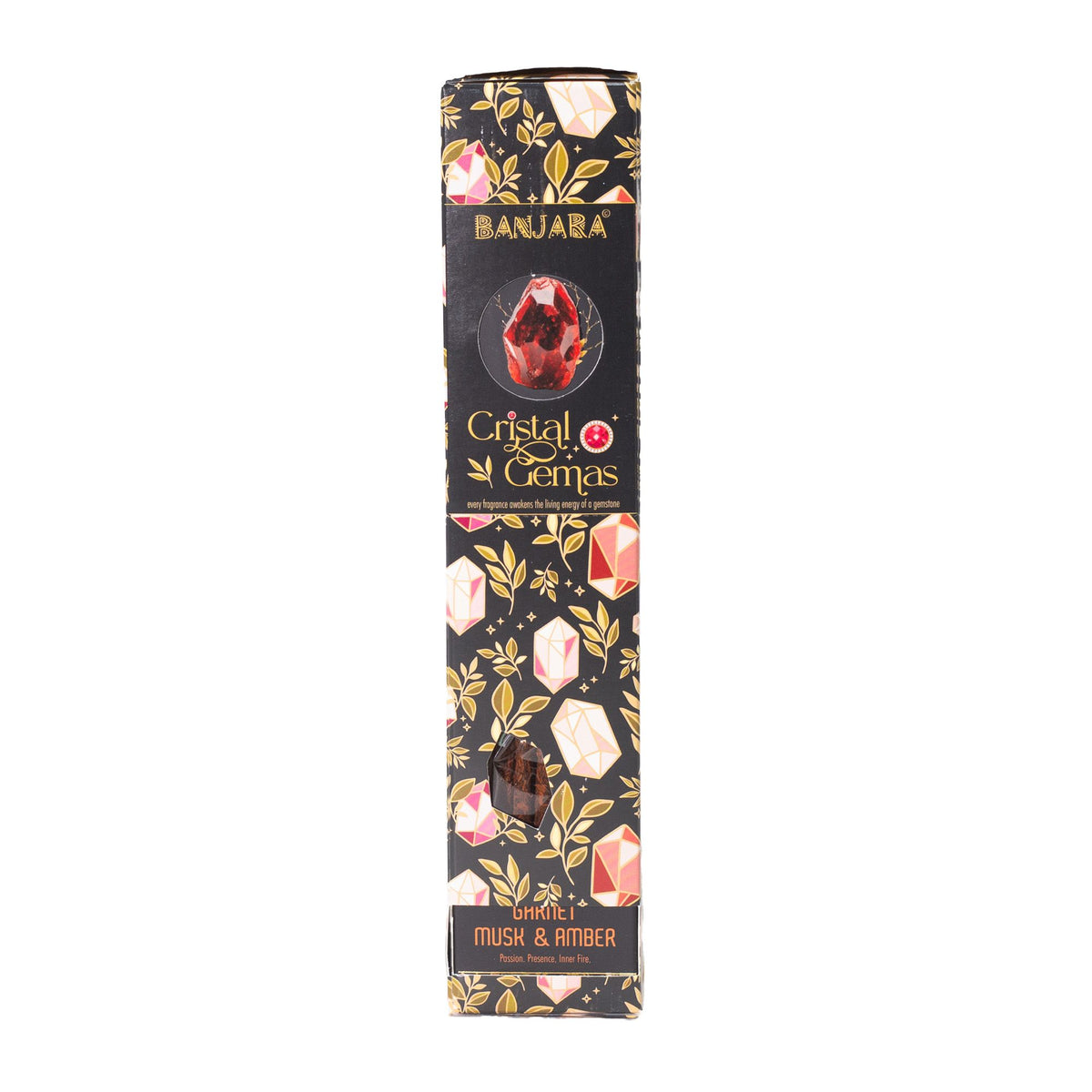 Banjara Crystal Gemas Incenso - Granato, Muschio & Ambra