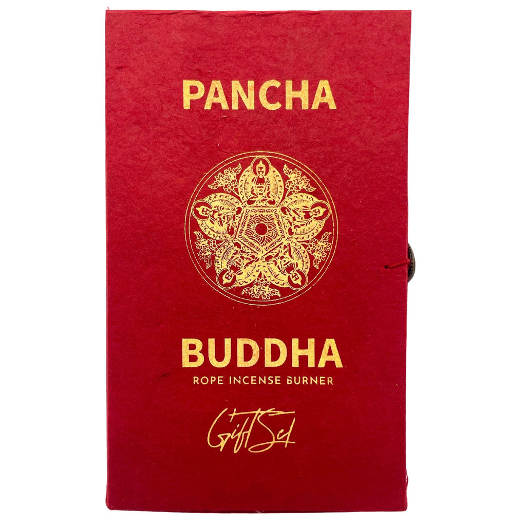 Set Incenso a Corda con Portaincenso Placcato Argento - Pancha Buddha