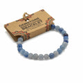 Bracciale di Manifestazione con Gemme - Agata Blu Pizzo - Indipendenza