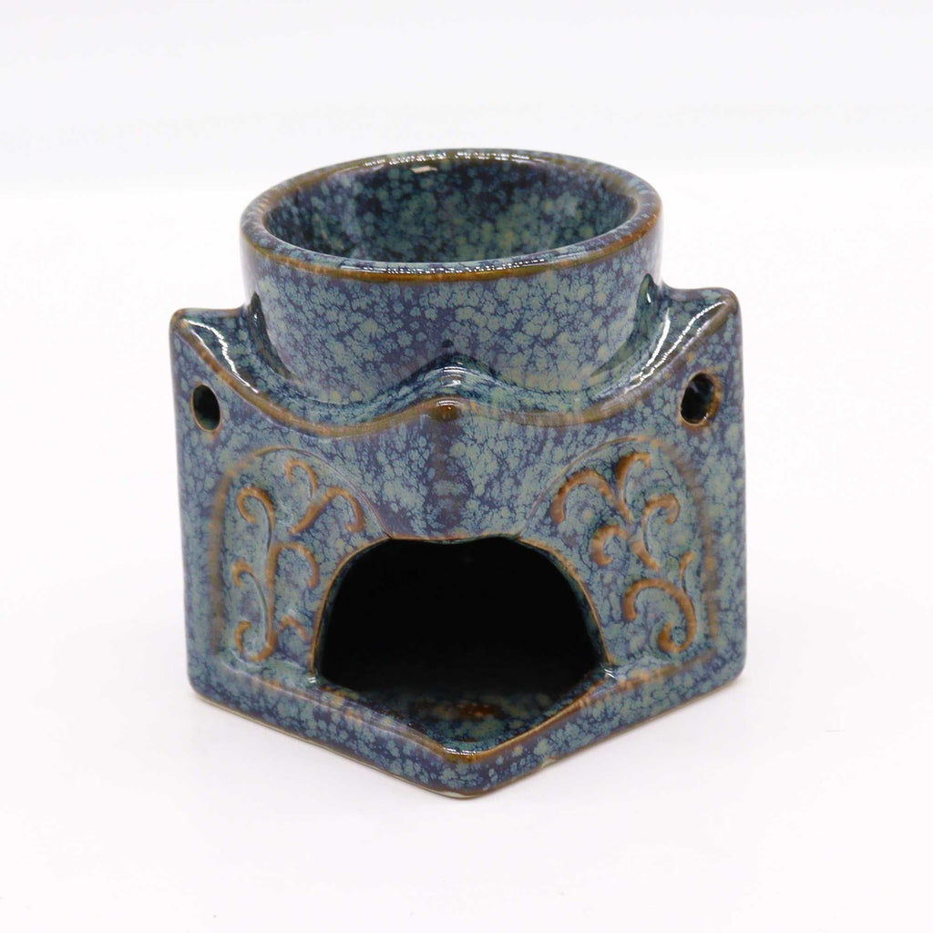 Bruciaessenze Quadrato Buddha - Blu Polvere