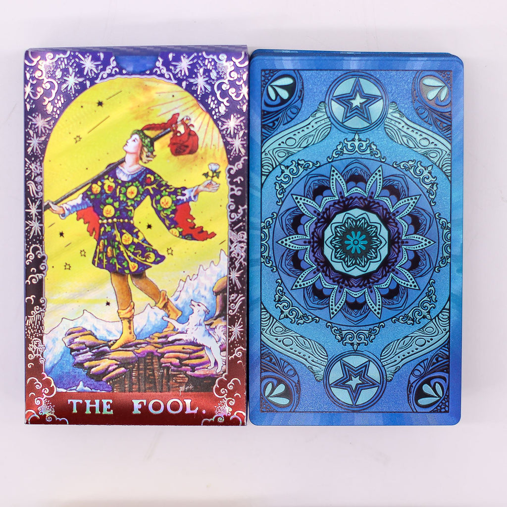 Set di Tarocchi Blu con Mandala e Libretto