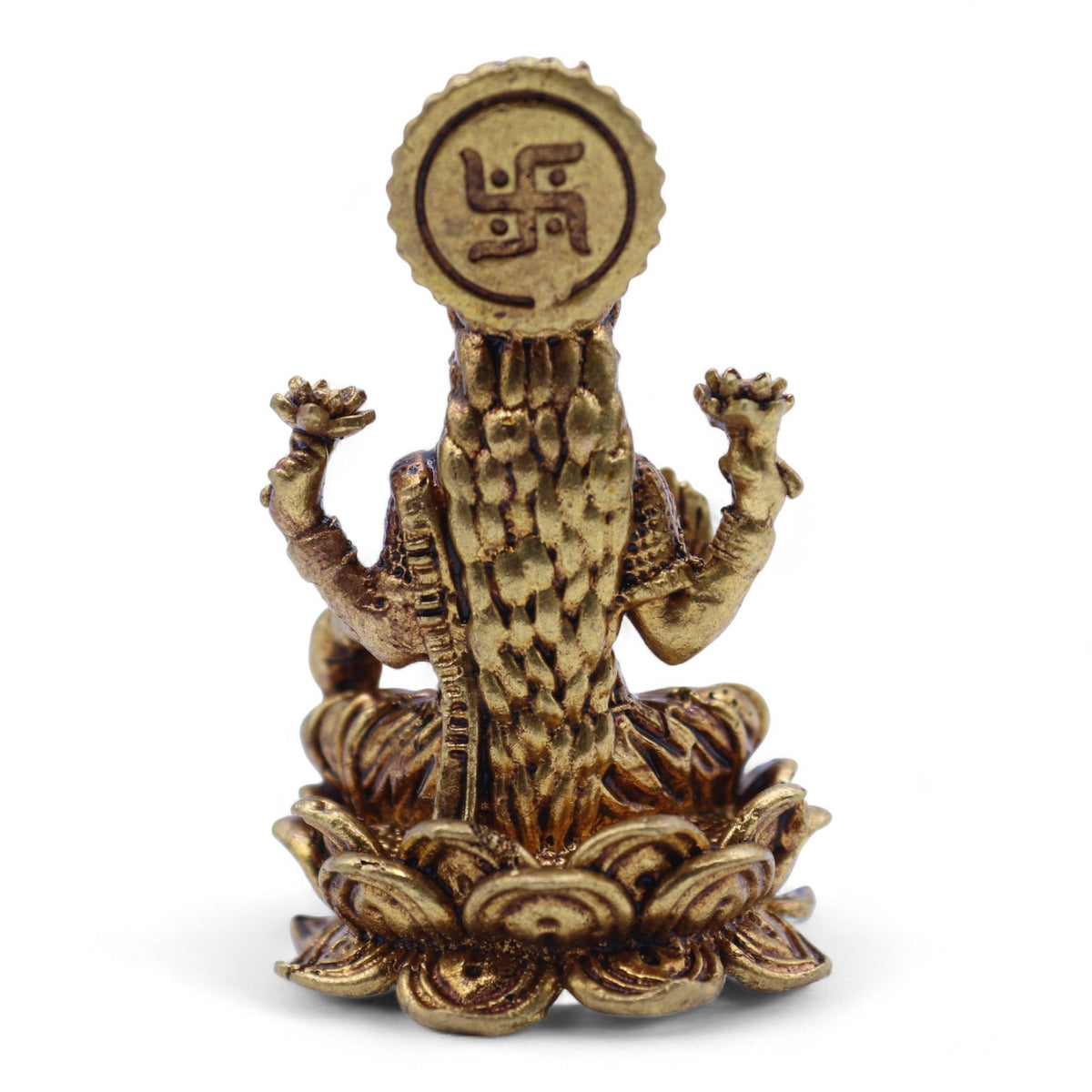Statuetta in Ottone Divinità Indiane - Laxmi (52g) - 49mm