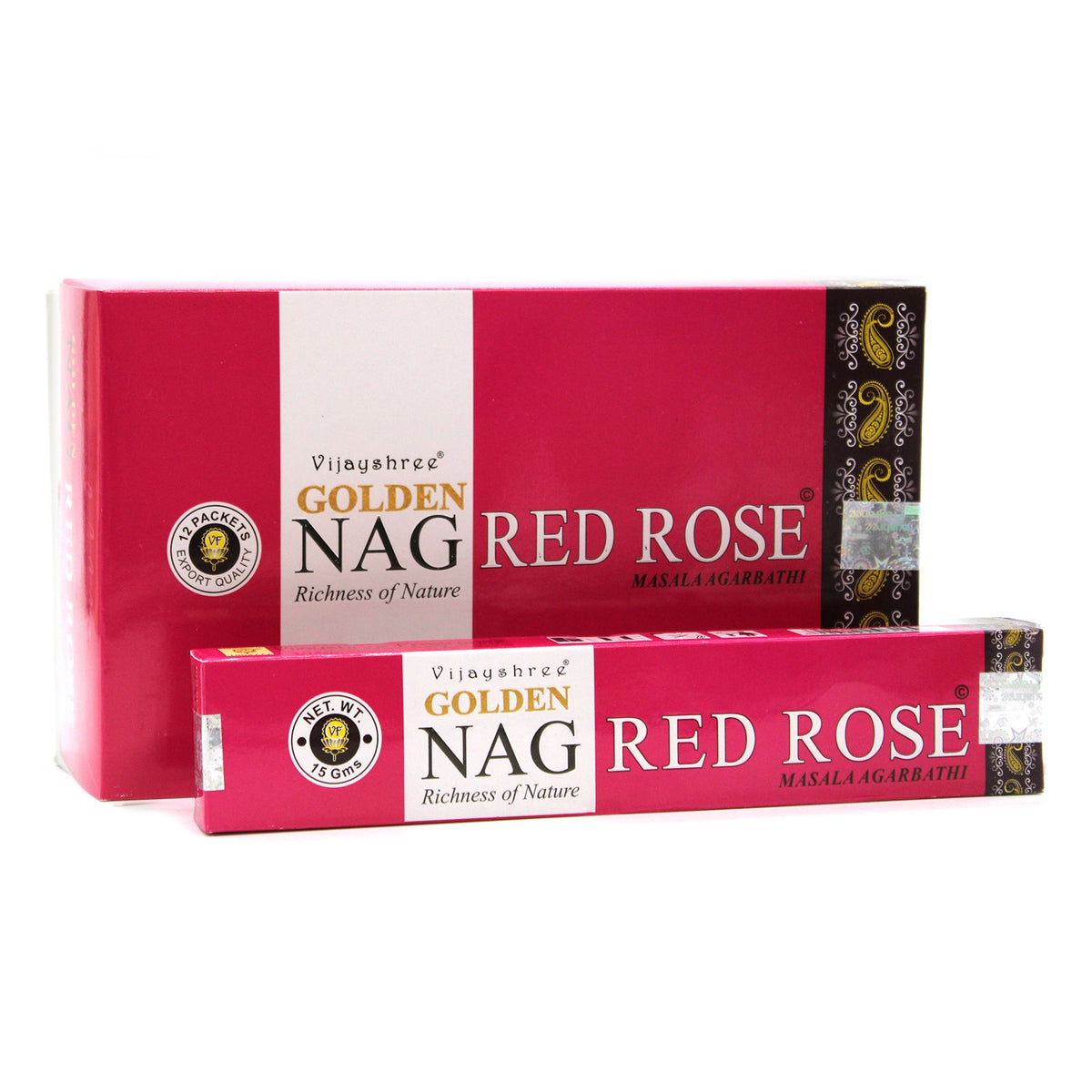 Golden Nag Rosa Rossa - Incenso alla Rosa 15g