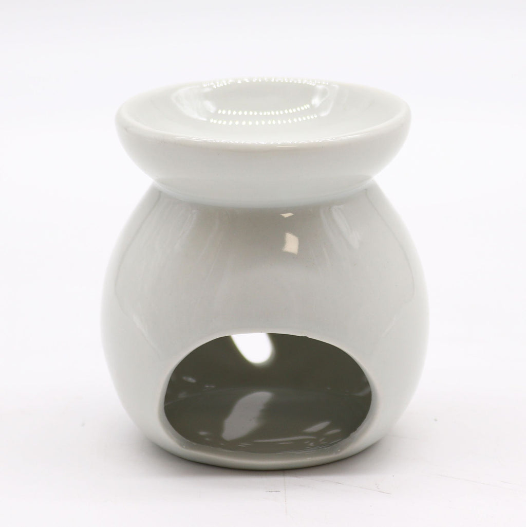 Bruciaessenze Classico Bianco in Ceramica - Albero Piccolo