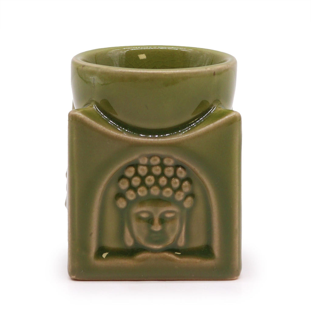 Bruciaessenze Quadrato Buddha - Verde Giada Chiaro