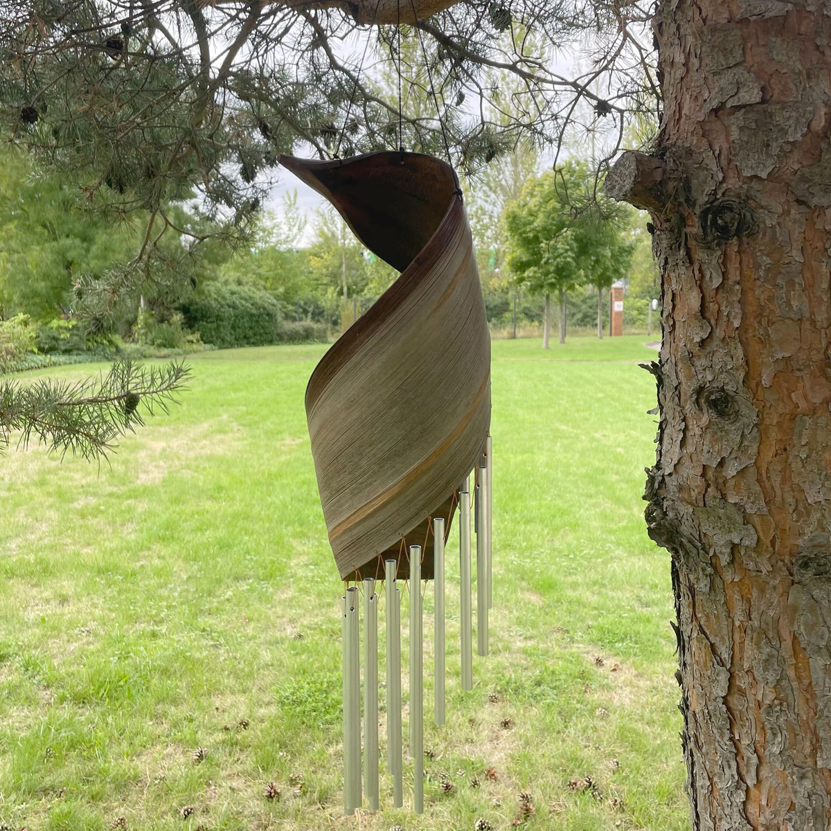 Campanelli Eolici in Foglia di Cocco - Naturale