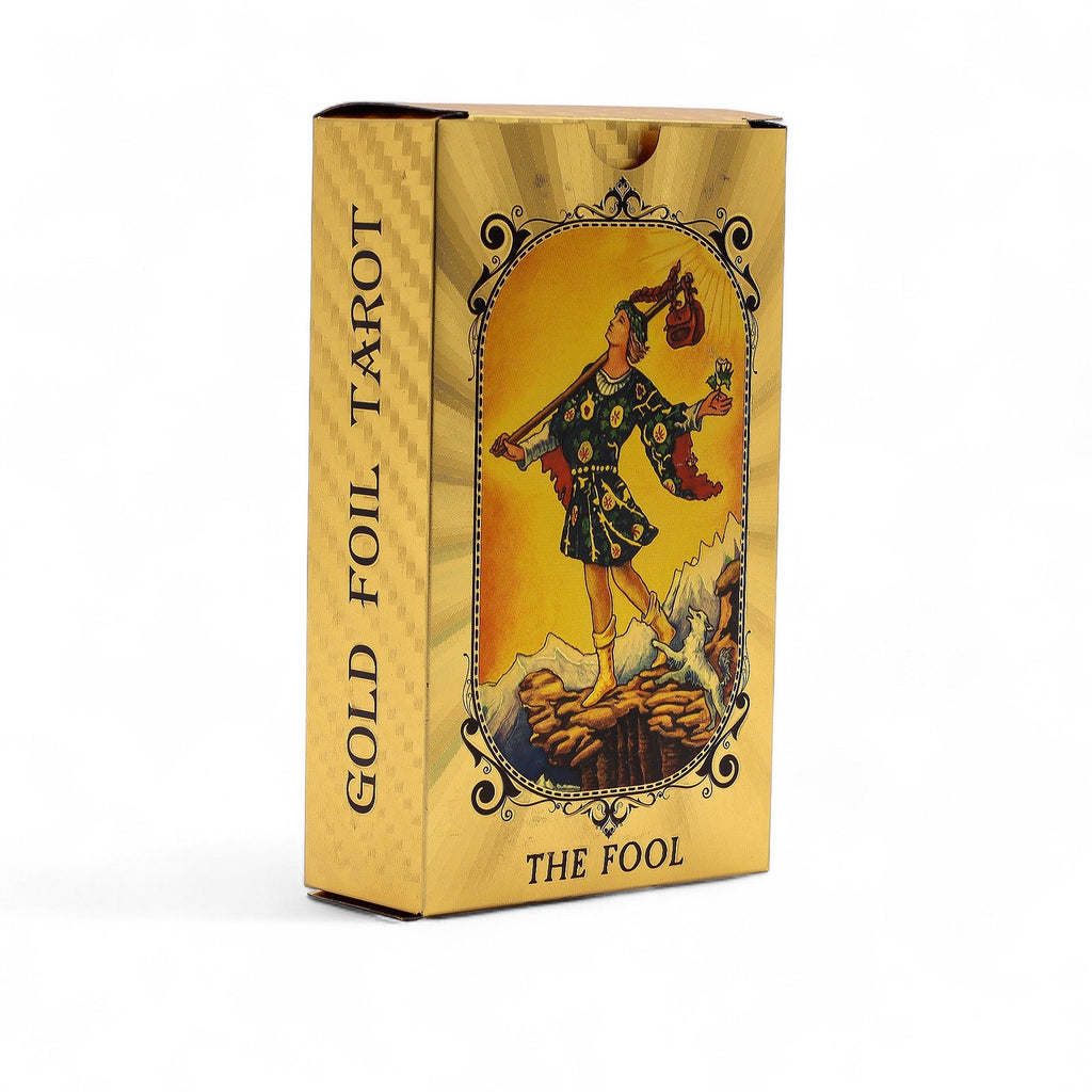 Set di Tarocchi Blu e Oro con Occhio Onniveggente e Libretto