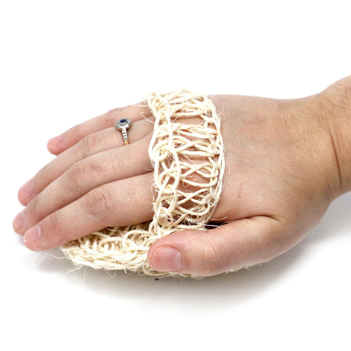 Spugna Esfoliante in Sisal – Cuscinetto Rotondo Morbido