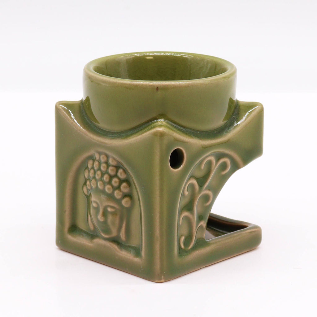 Bruciaessenze Quadrato Buddha - Verde Giada Chiaro