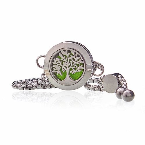 Bracciale a Catena Diffusore per Aromaterapia - Albero della Vita 20 mm