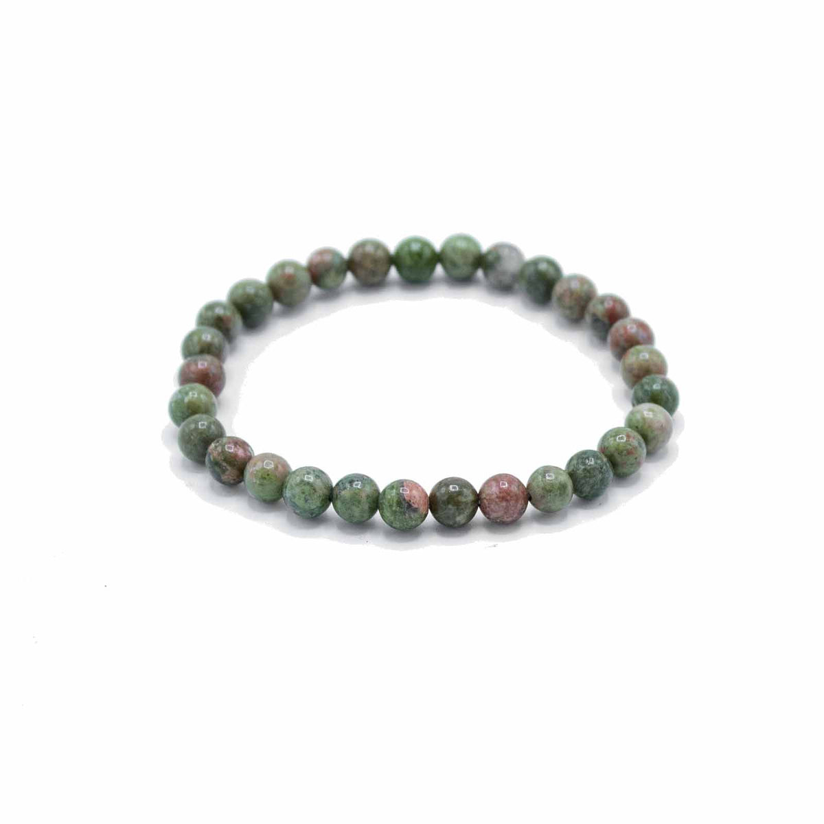Bracciale di Manifestazione con Gemme - Diaspro Verde - Crescita