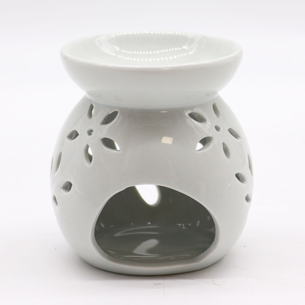 Bruciaessenze Classico Bianco in Ceramica - Albero Grande