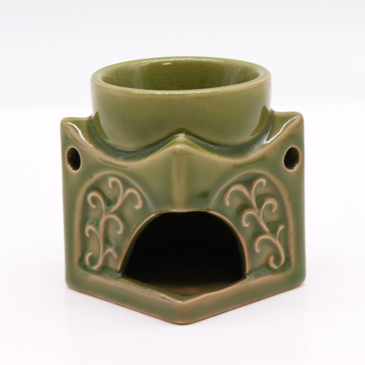 Bruciaessenze Quadrato Buddha - Verde Giada Chiaro