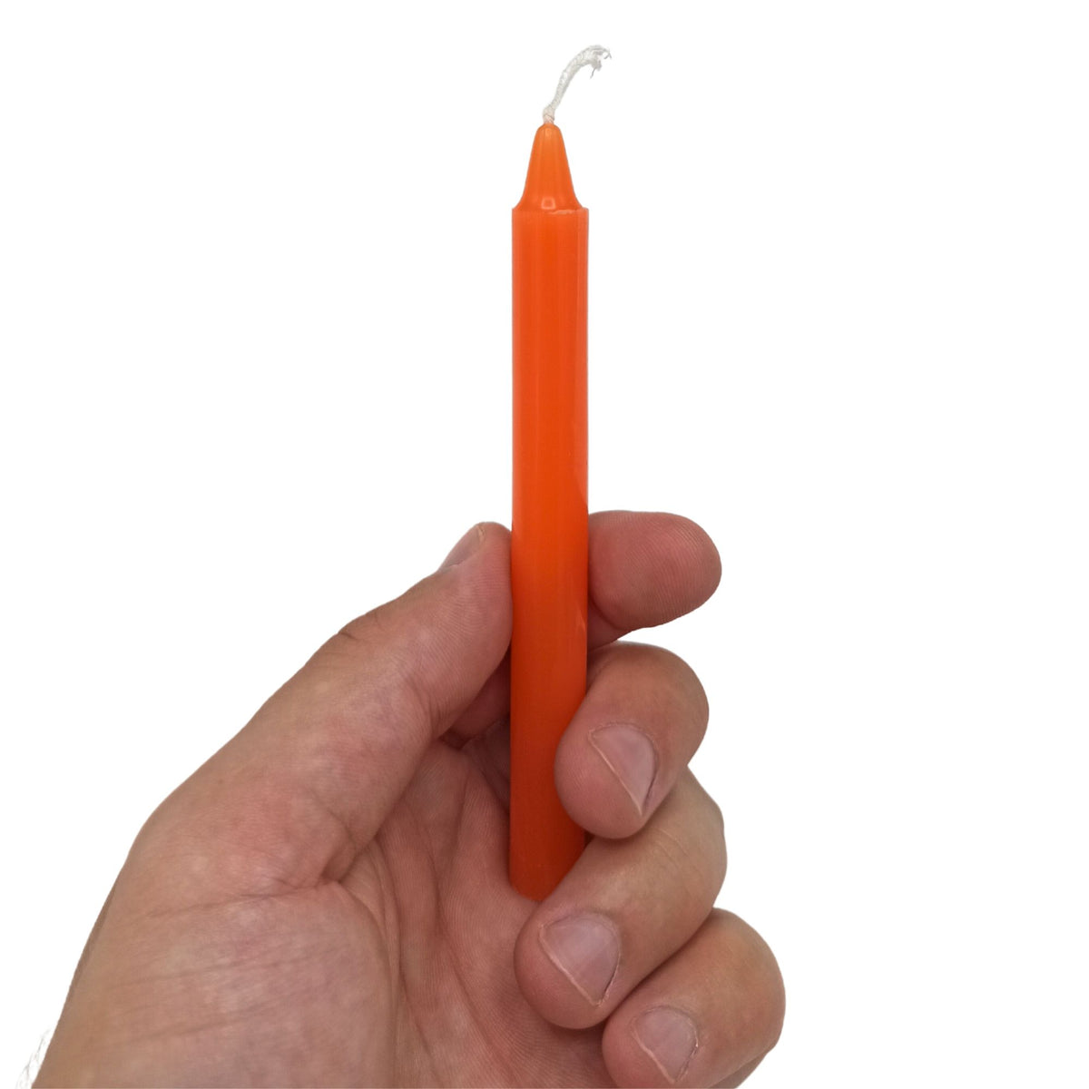 Confezione da 12 candele magiche per la manifestazione - Arancione - Chakra sacrale
