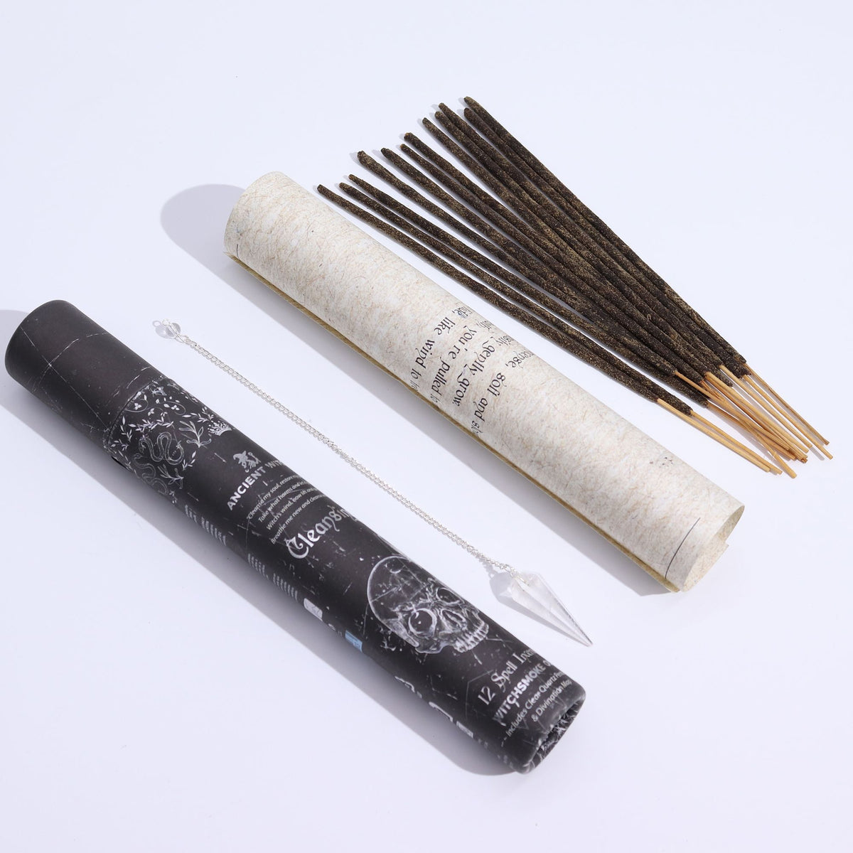 Ancient Witch Spell Incense - Purificazione - Pendolo Cristallo di Rocca