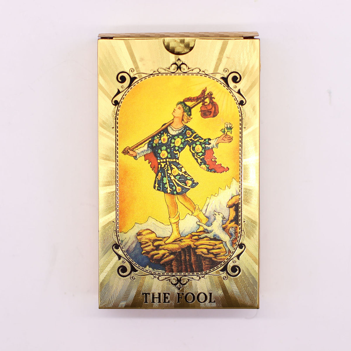 Set di Tarocchi Blu e Oro con Occhio Onniveggente e Libretto