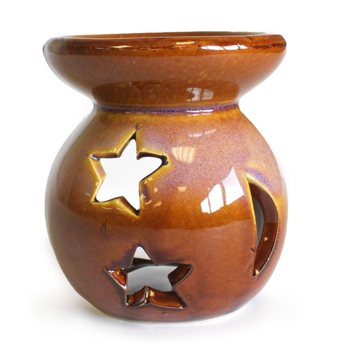 Bruciaessenze in Ceramica - Sole e Stelle
