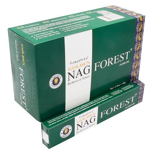 Golden Nag Incenso 15g - Foresta