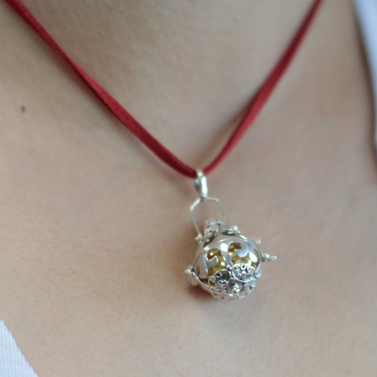 Campanellino Angelo in Argento - Magia - 18mm