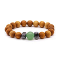 Bangle Chakra Sacrale in Cedro con Avventurina