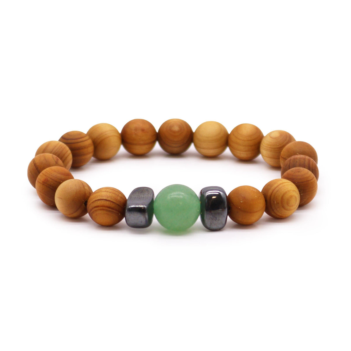 Bangle Chakra Sacrale in Cedro con Avventurina