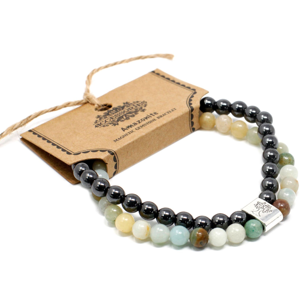 Bracciale Magnetico in Pietra Preziosa - Amazzonite