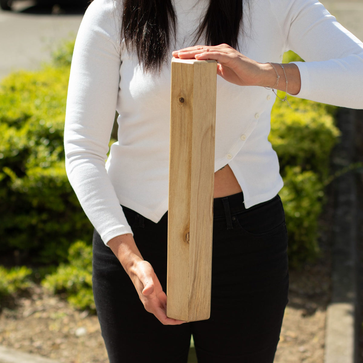 Rainstick Curativo in Legno di Manglid - 50cm (3 minuti)