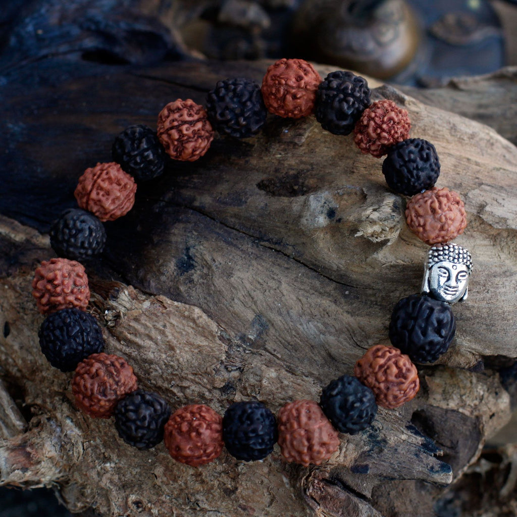 Mala Bracciale Buddha Rudraksha - Mix