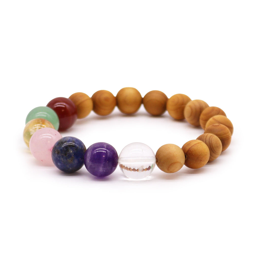 Bangle Cedro & Sette Chakra