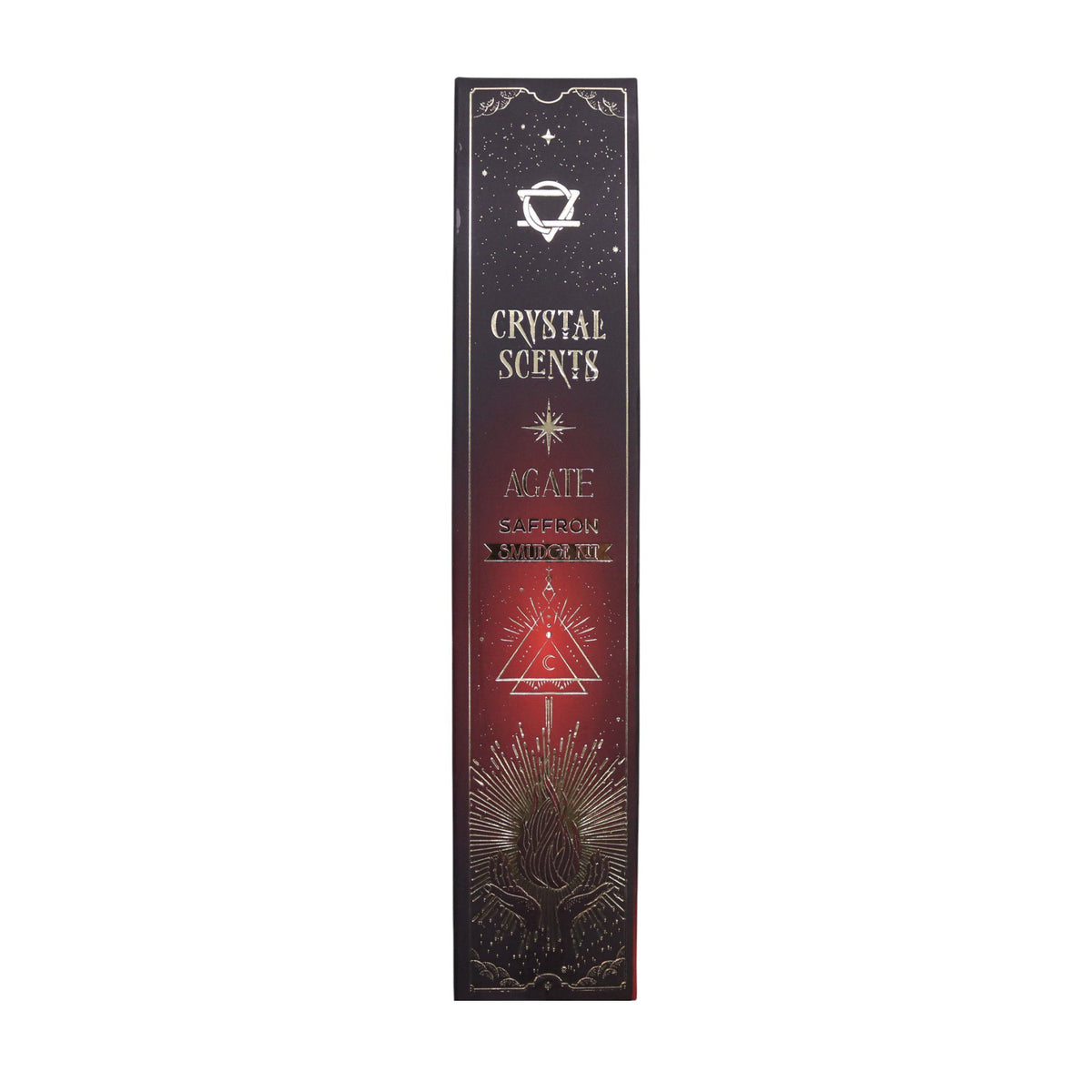 Incenso Crystal Scents con Agata Rossa - Zafferano, 10 Bastoncini