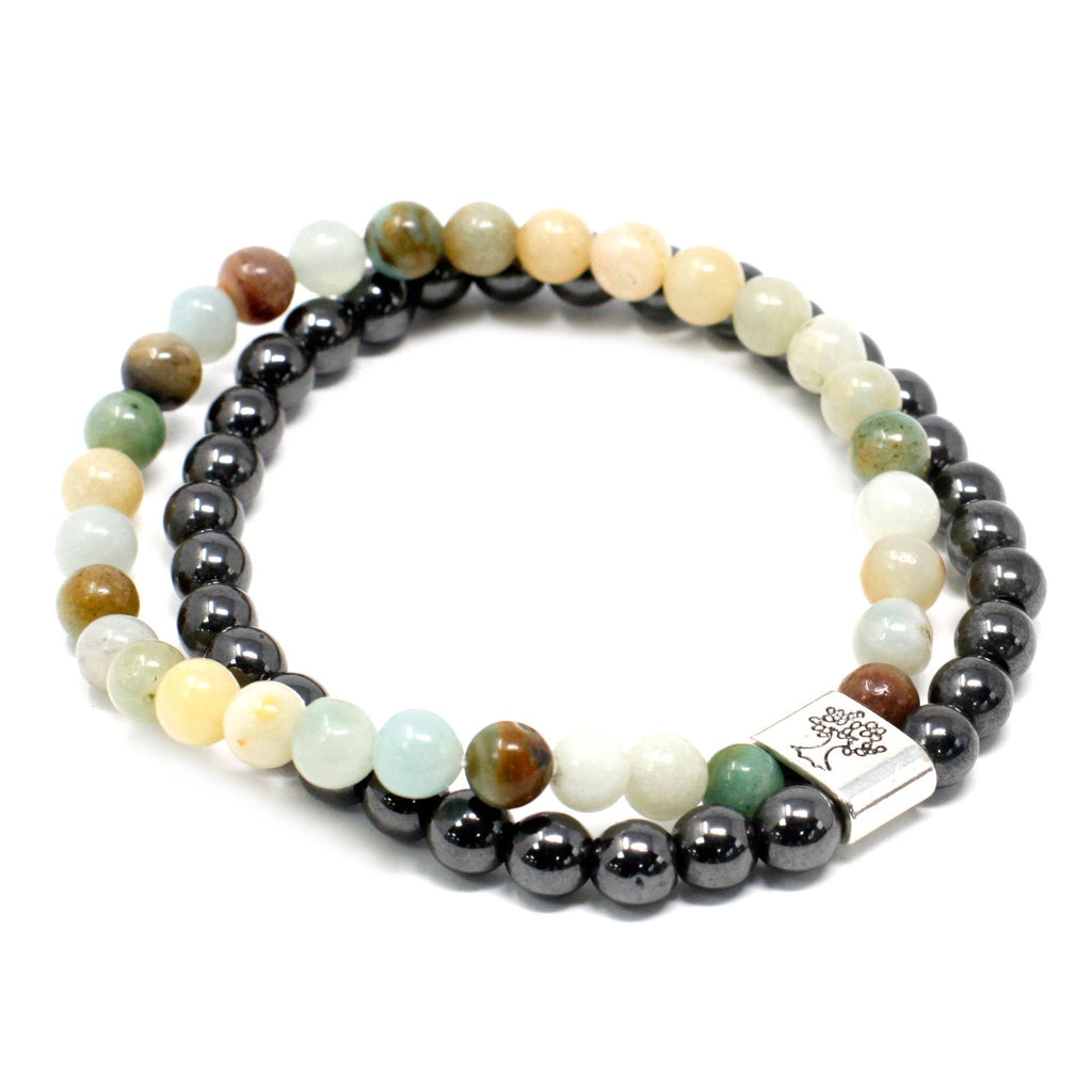 Bracciale Magnetico in Pietra Preziosa - Amazzonite