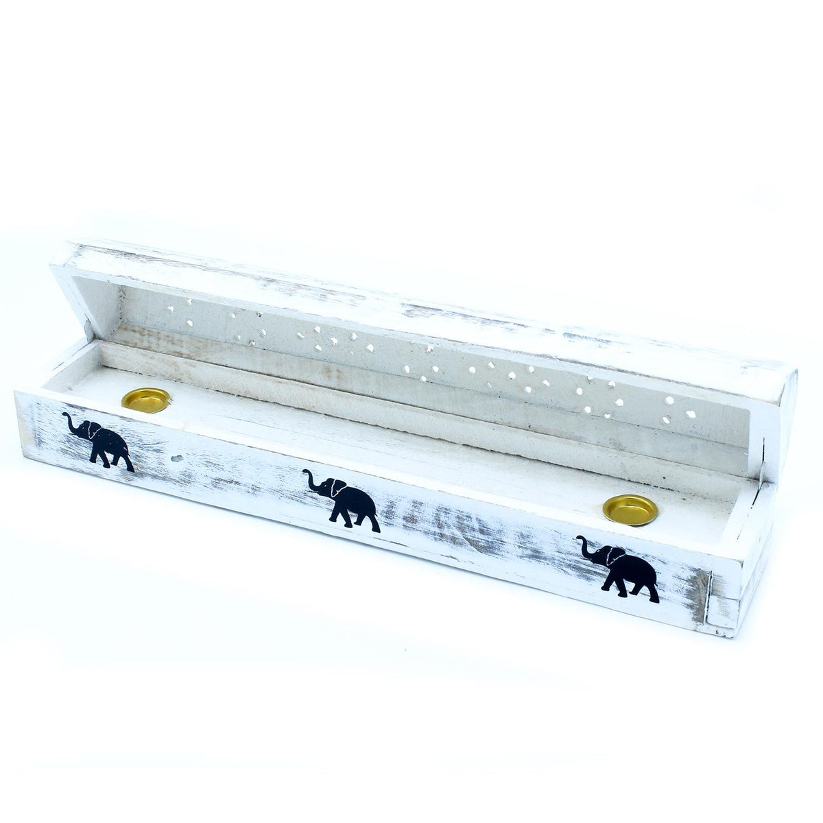 Porta Incenso Smoke Box Sbiancato