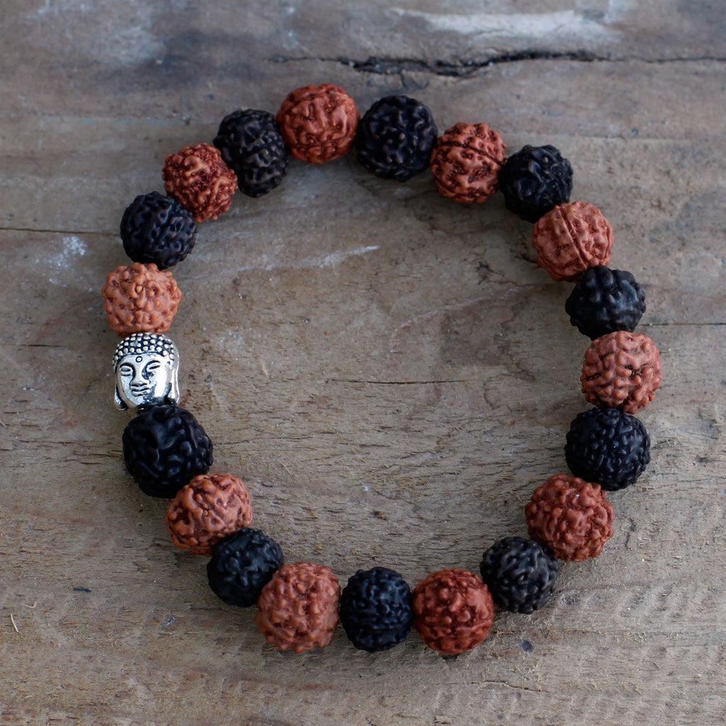 Mala Bracciale Buddha Rudraksha - Mix