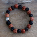 Mala Bracciale Buddha Rudraksha - Mix