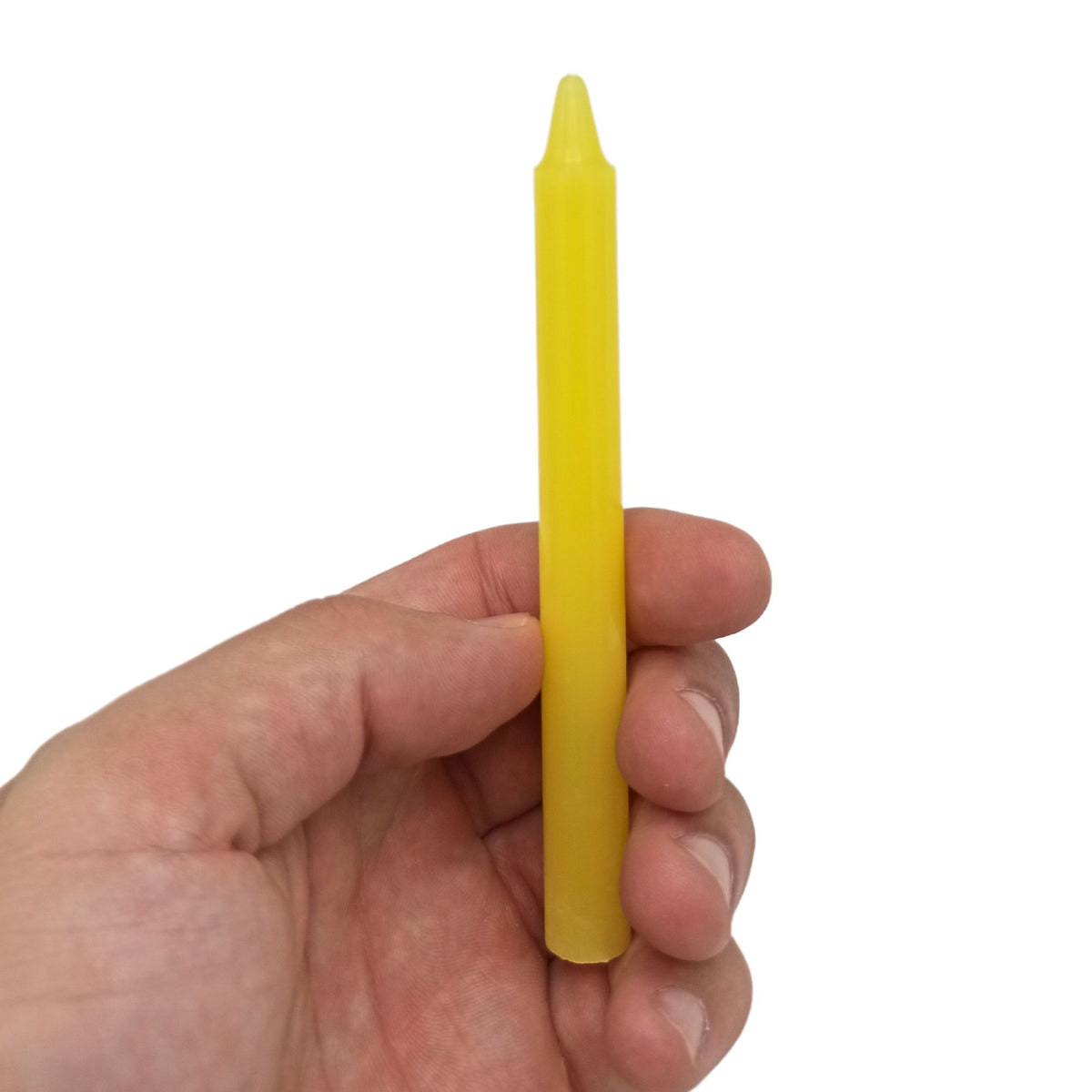 Confezione da 12 candele magiche per la manifestazione - Giallo - Chakra del plesso solare