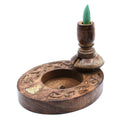 Bruciatore Backflow Piccolo in Legno di Mango - Buddha in Ottone