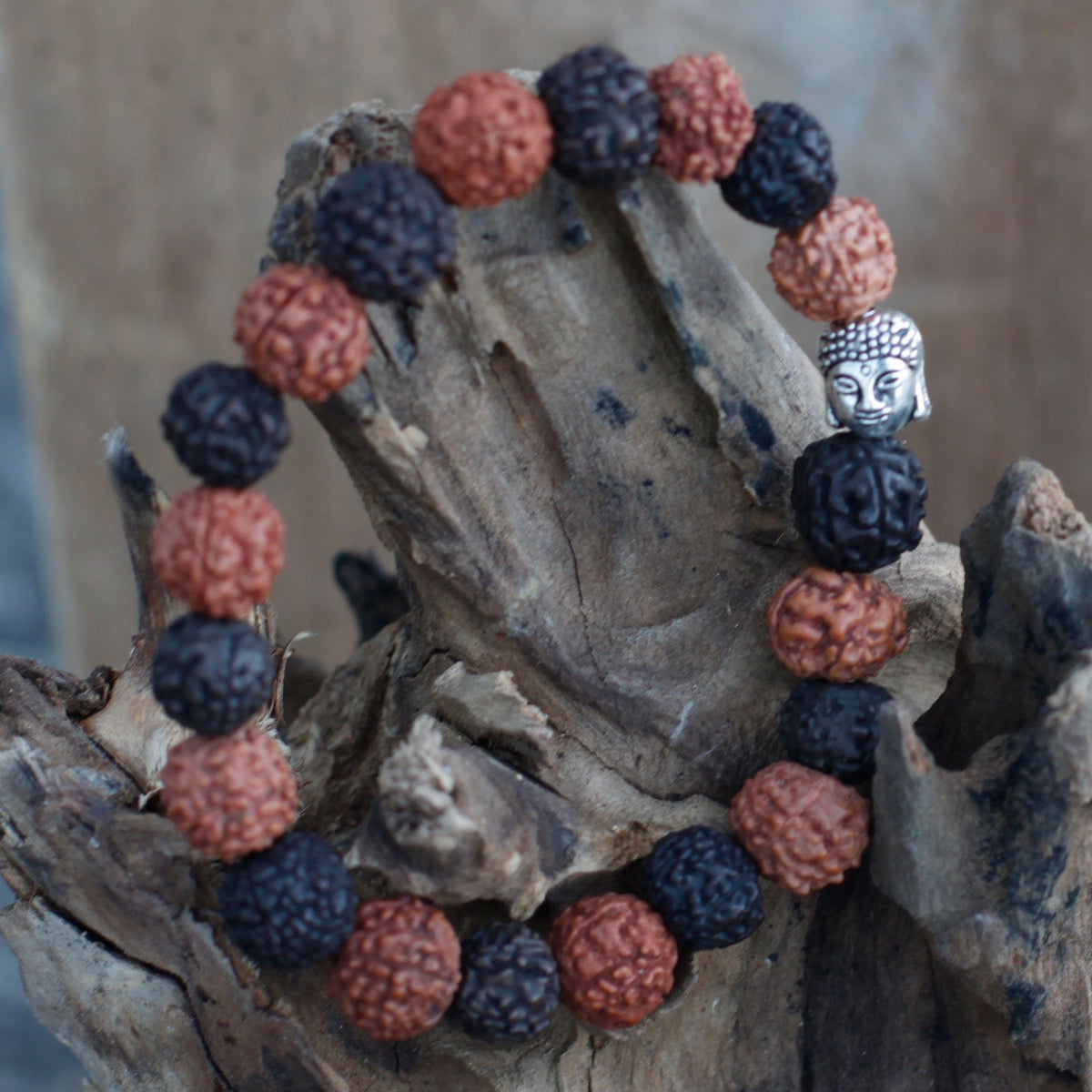 Mala Bracciale Buddha Rudraksha - Mix