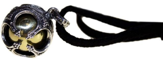 Campanellino Angelo in Argento - Prosperità - 16mm