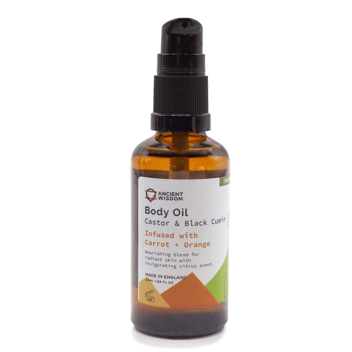 Olio Corpo Biologico alla Carota e Arancia - 50 ml