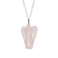 Ciondolo Angelo Custode con Gemme - Quarzo Rosa