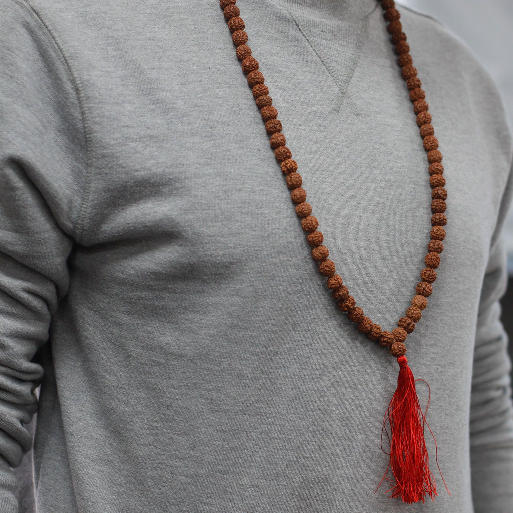 Mala 108 Rudraksha - Marrone