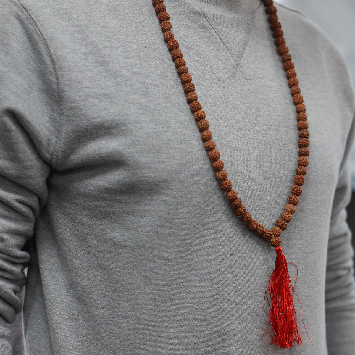 Mala 108 Rudraksha - Marrone
